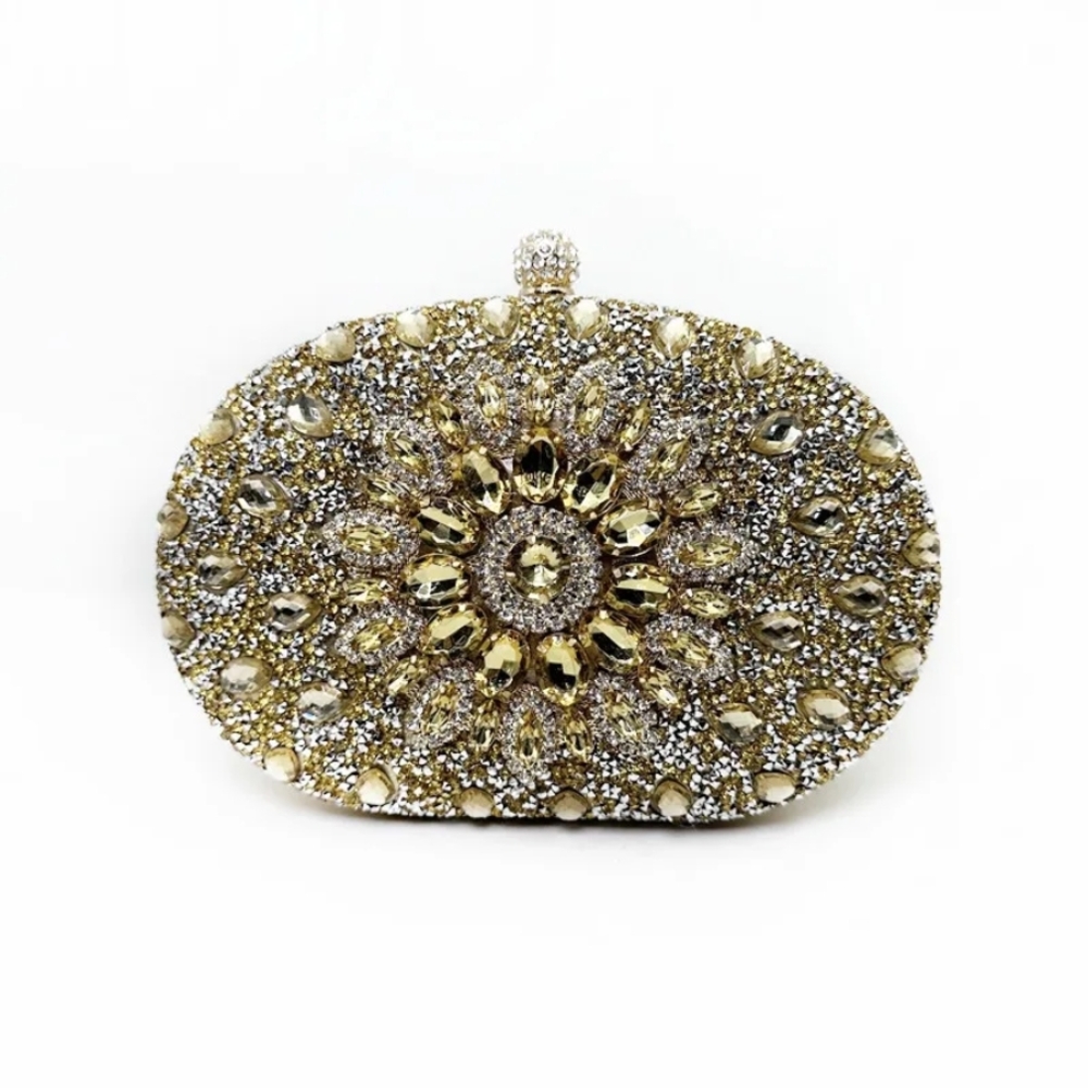 Elegant Gold and Silver Clutch